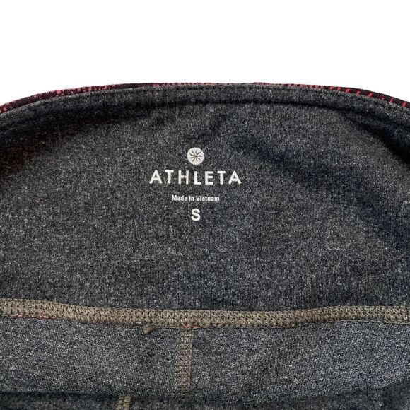 Athleta Activewear Leggings Womens Small Gray Nylon Elastic Waist Logo Pull On - Picture 8 of 16